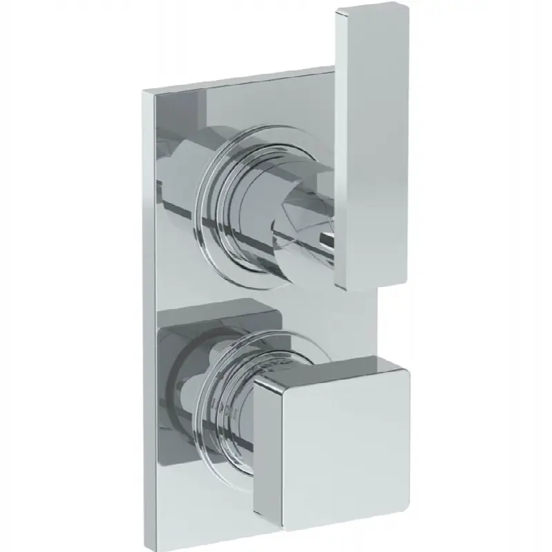 Wall Mounted Thermostatic Shower Trim with built-in control, 3 1/2" x 6 1/4"