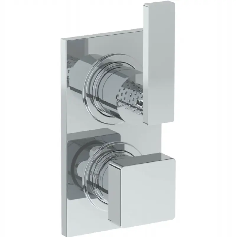 Wall Mounted Thermostatic Shower Trim with built-in control, 3 1/2" x 6 1/4"