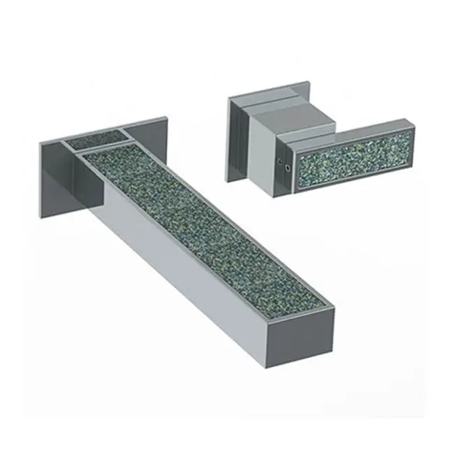 Wall Mounted 2 Hole Lavatory Set with 7 1/8" CTC Spout