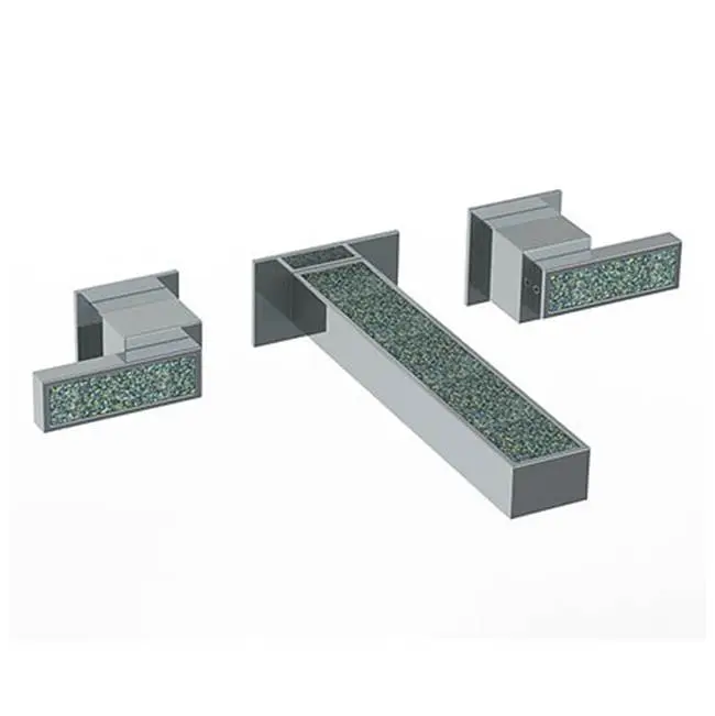 Wall Mounted 3 Hole Lavatory Set with 7 1/8" CTC Spout