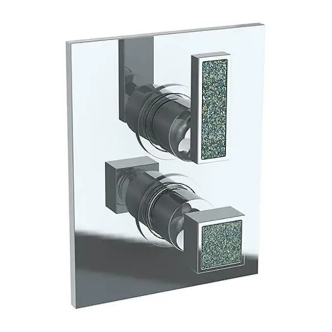 Wall Mounted Thermostatic Shower Trim with built-in control, 6 1/4" X 8"