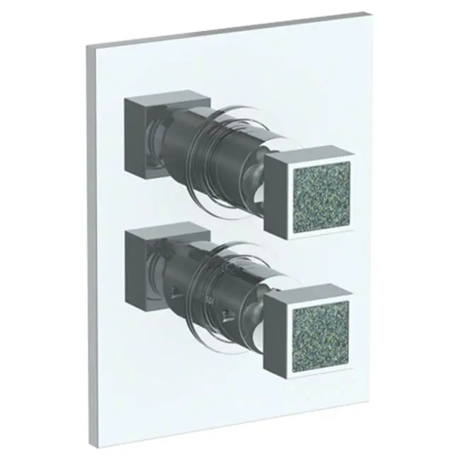 Wall Mounted Thermostatic Shower Trim with built-in control, 6 1/4" X 8"