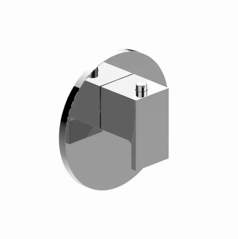 Solar Round M-Series Thermostatic Valve Trim Plate with Handle