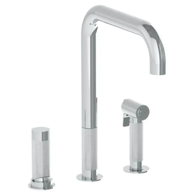 Single Lever Deck Mount W/ Side Spray