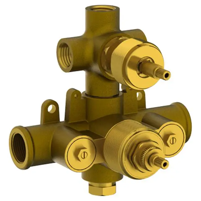 1/2" Thermostatic Valve with Built in Volume Control and 3-Way Diverter