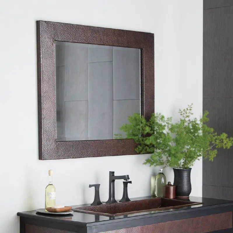 Large Sedona Rectangle Mirror in Antique