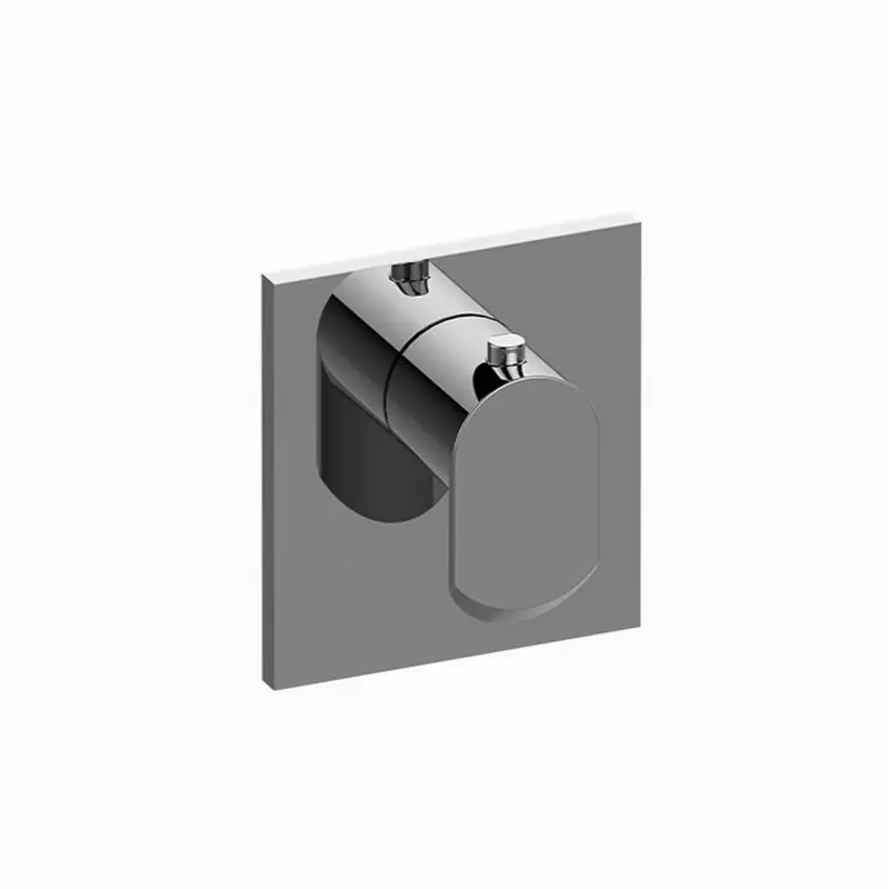 Phase Square M-Series Thermostatic Valve Trim Plate with Handle