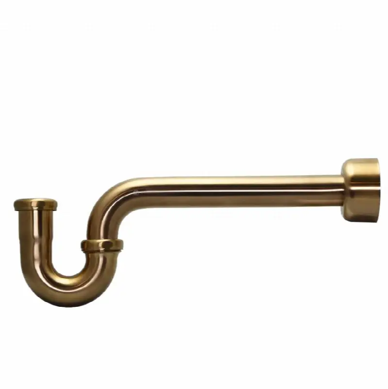 Decorative P-Trap in Champagne Bronze PVD