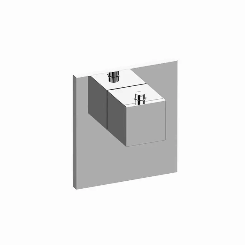 Incanto Square M-Series Thermostatic Valve Trim Plate with Handle