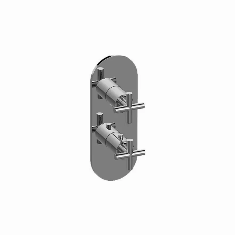 M.E./Terra Round M-Series Valve Trim with Two Handles