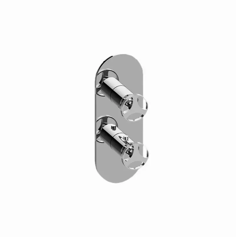 Harley Round M-Series Valve Trim with Two Handles