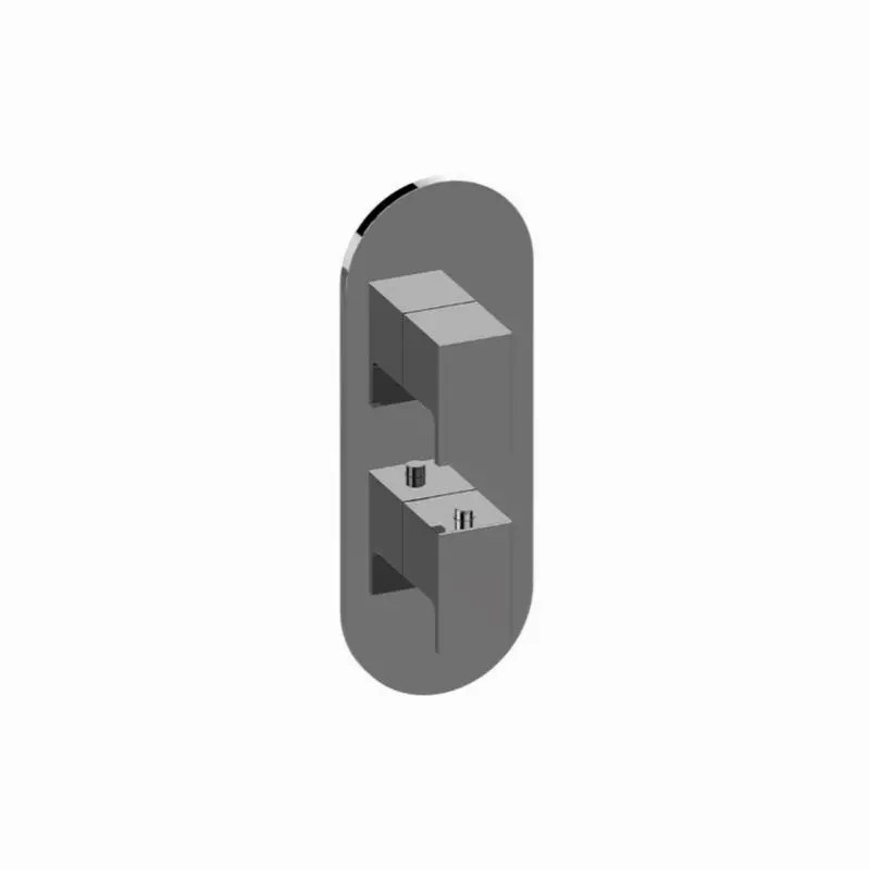 Solar Round M-Series Valve Trim with Two Handles