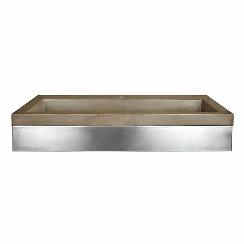 36" Zaca Vanity Base with NativeStone Trough in Earth
