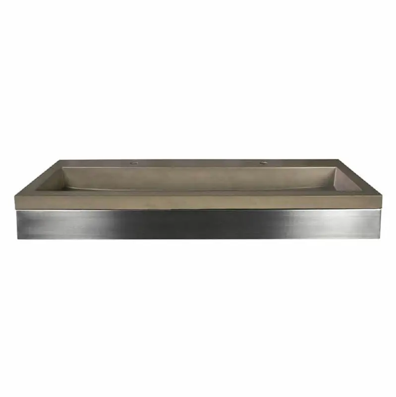 48" Zaca Vanity Base with NativeStone Trough in Earth