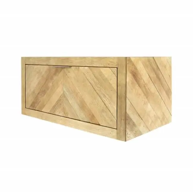 Vintner's Floating Vanity with Drawer in Chardonnay