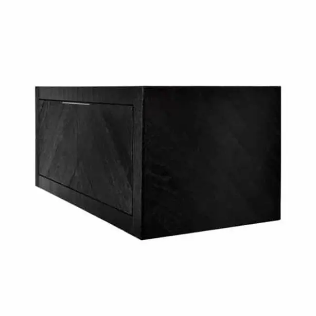 Vintner's Floating Vanity with Drawer in Noir