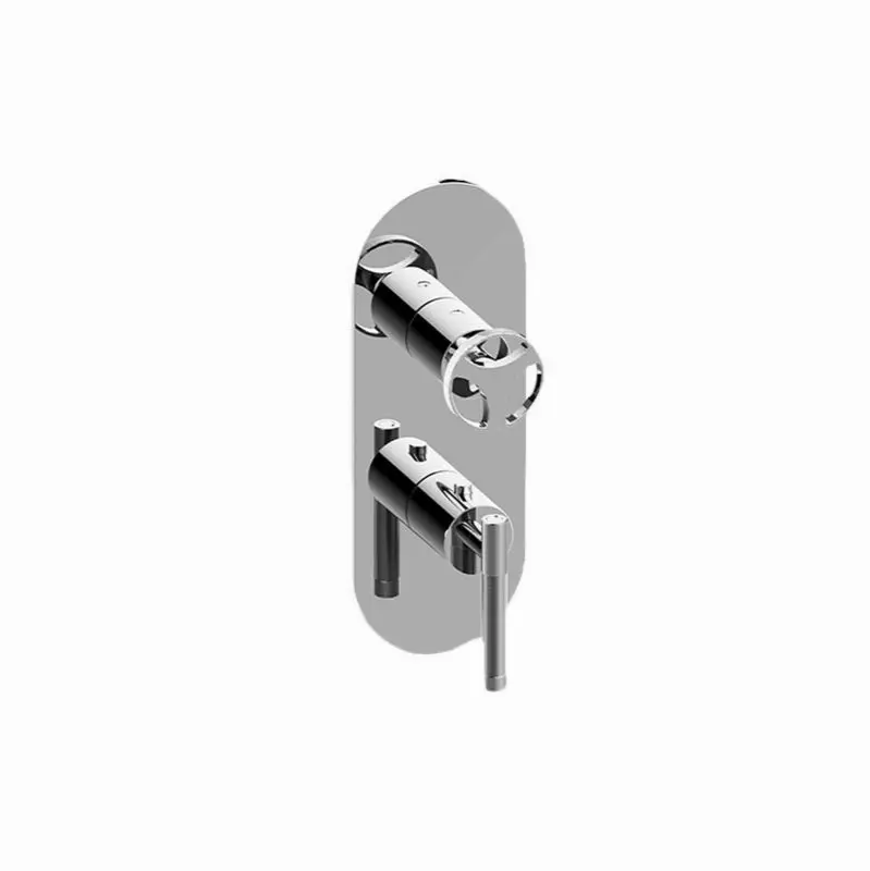 Harley Round M-Series Valve Trim with Two Handles