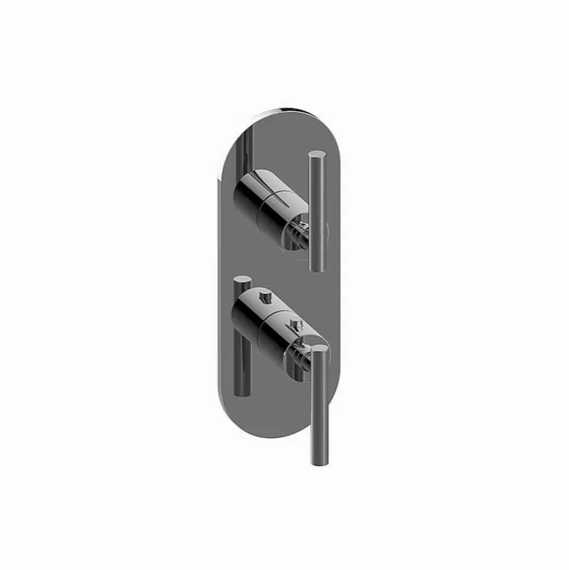 M.E./Terra Round M-Series Valve Trim with Two Handles
