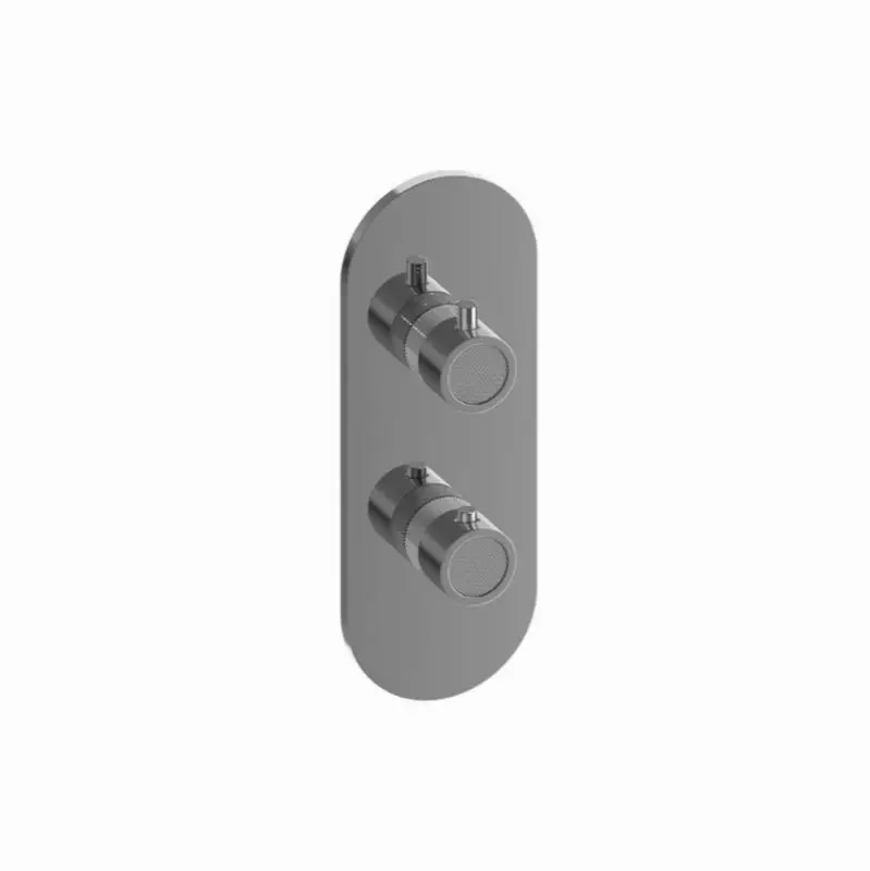 Cameo Round M-Series Valve Trim with Two Handles