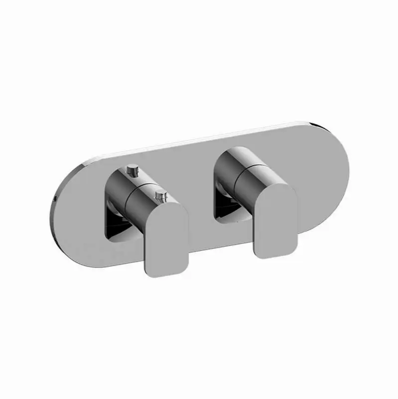 Sento Round M-Series Valve Trim with Two Handles (Horizontal Orientation)