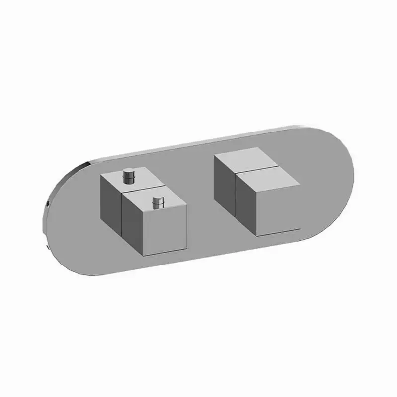 Incanto Round M-Series Valve Trim with Two Handles (Horizontal Orientation)