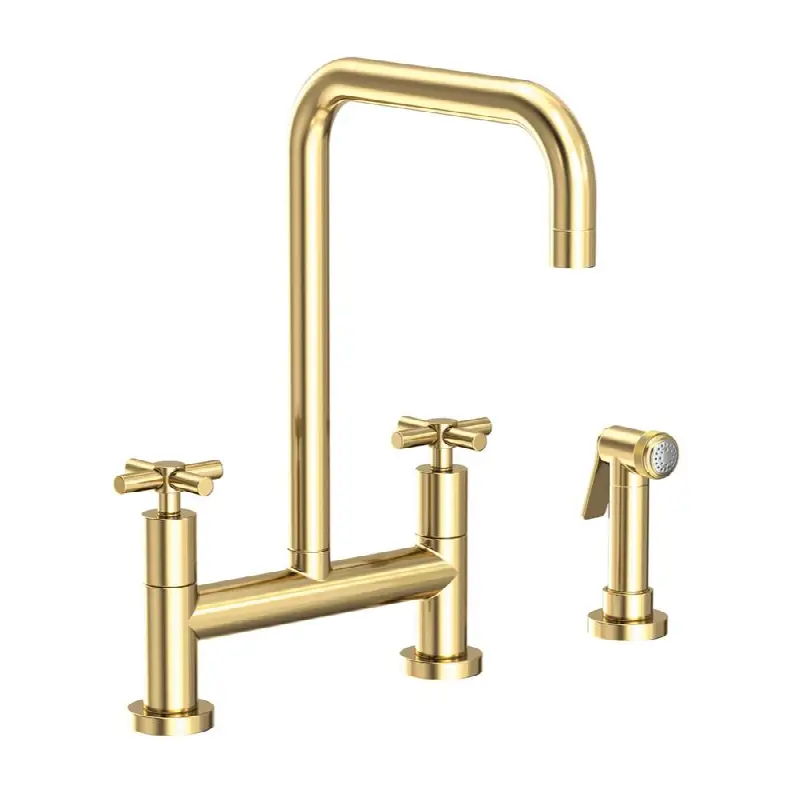 East Square® Kitchen Bridge Faucet with Side Spray