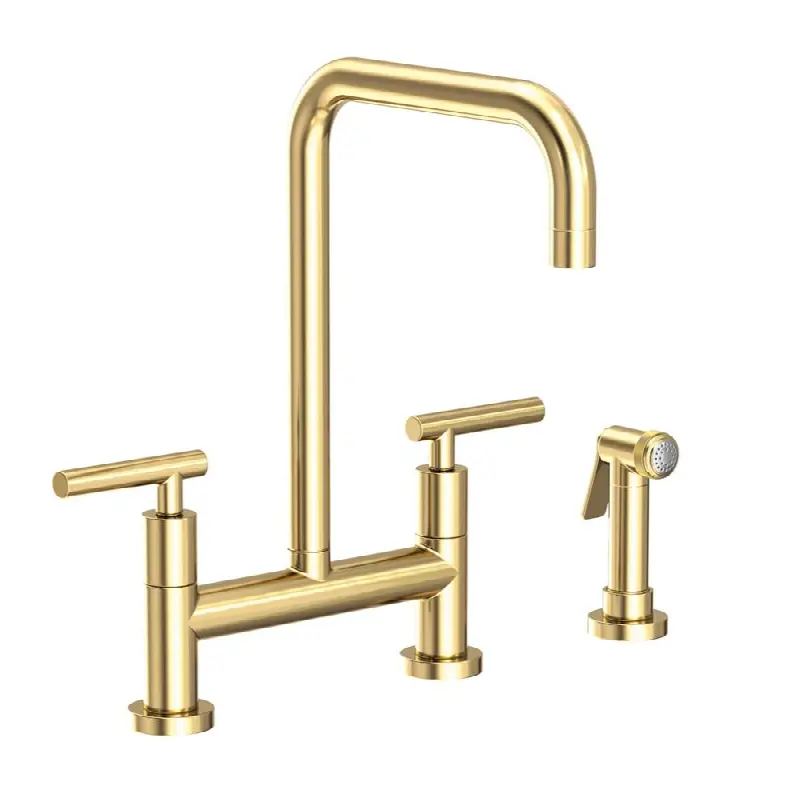 East Square® Kitchen Bridge Faucet with Side Spray