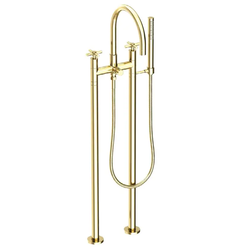 East Linear® Exposed Tub & Hand Shower Set w/Risers