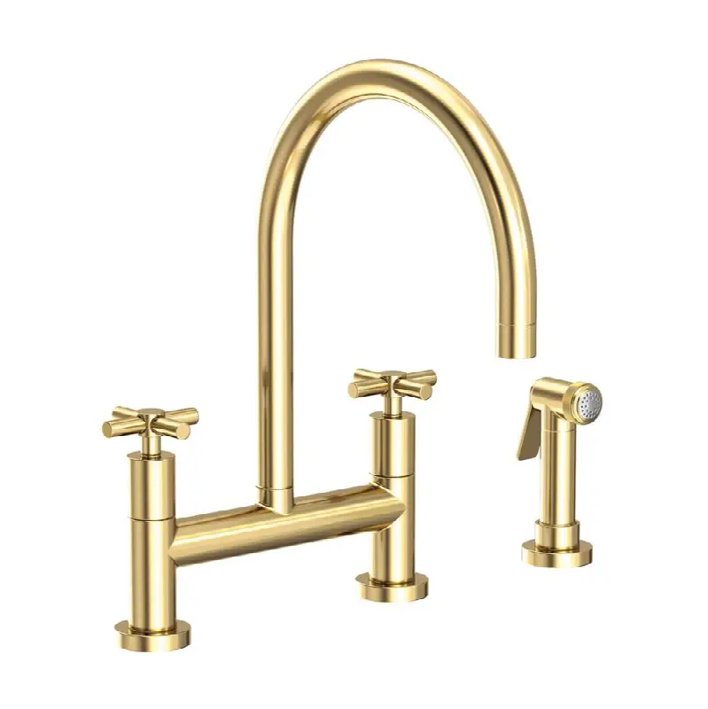 East Linear® Kitchen Bridge Faucet with Side Spray