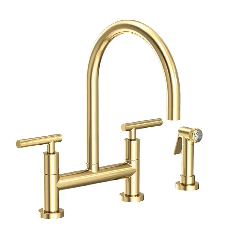 East Linear® Kitchen Bridge Faucet with Side Spray