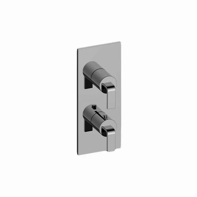 Immersion Square M-Series Valve Trim with Two Handles