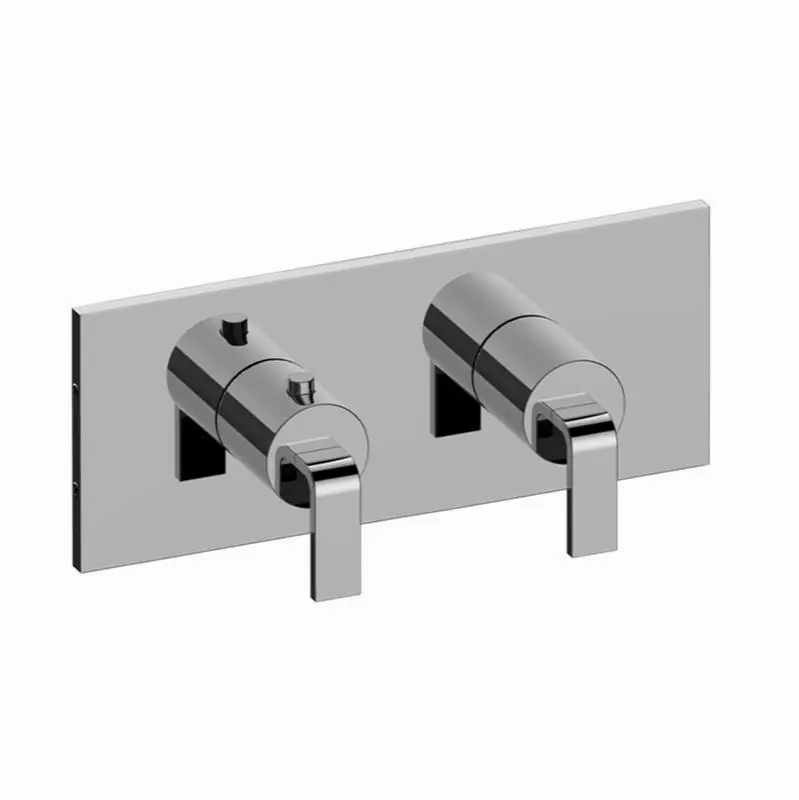 Immersion Square M-Series Valve Trim with Two Handles (Horizontal Orientation)