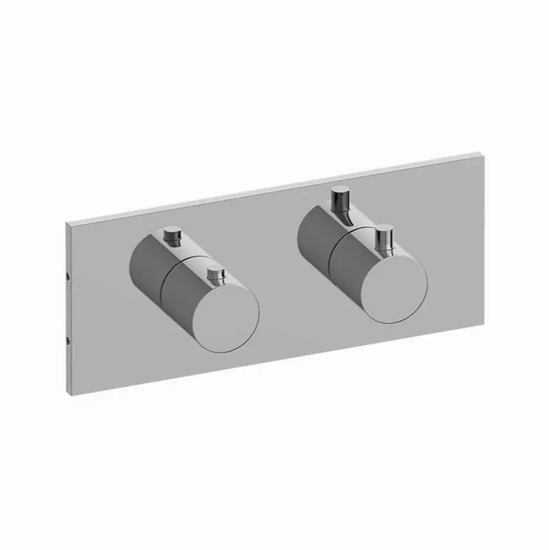 M.E. Square M-Series Valve Trim with Two Handles (Horizontal Orientation)