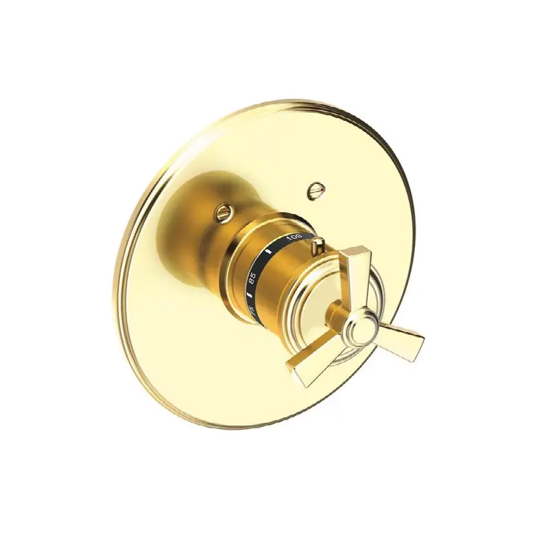 Miro 3/4" Round Thermostatic Trim Plate with Handle