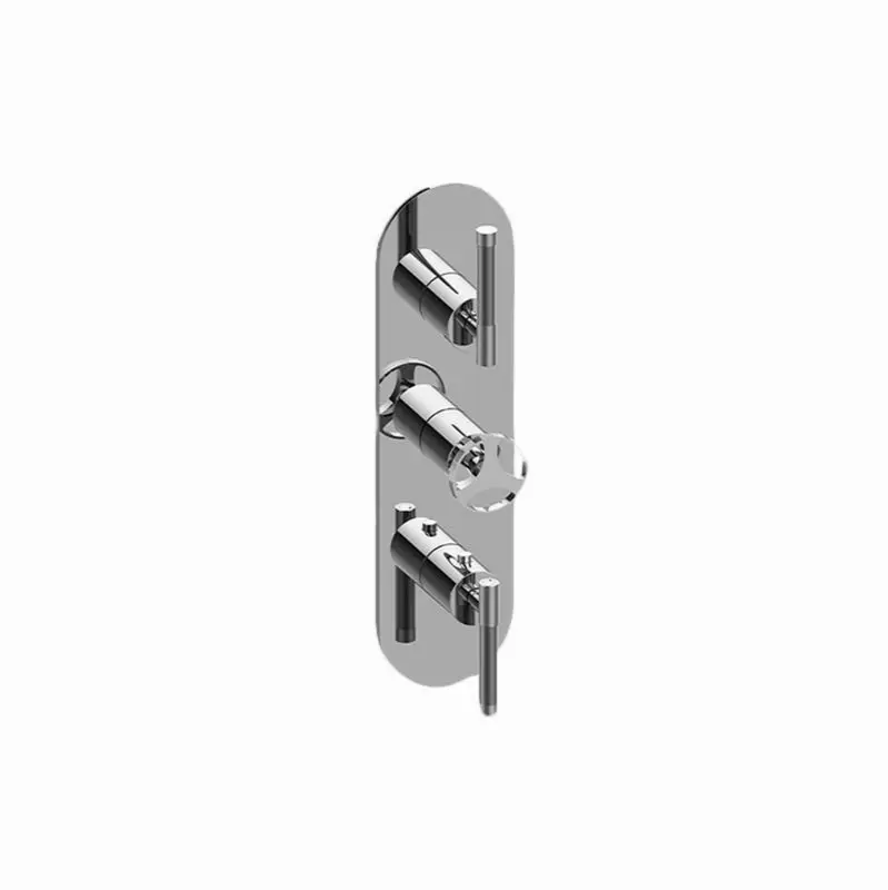 Harley Round M-Series Valve Trim with Three Handles