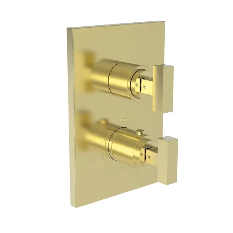 Skylar 1/2" Square Thermostatic Trim Plate with Handle