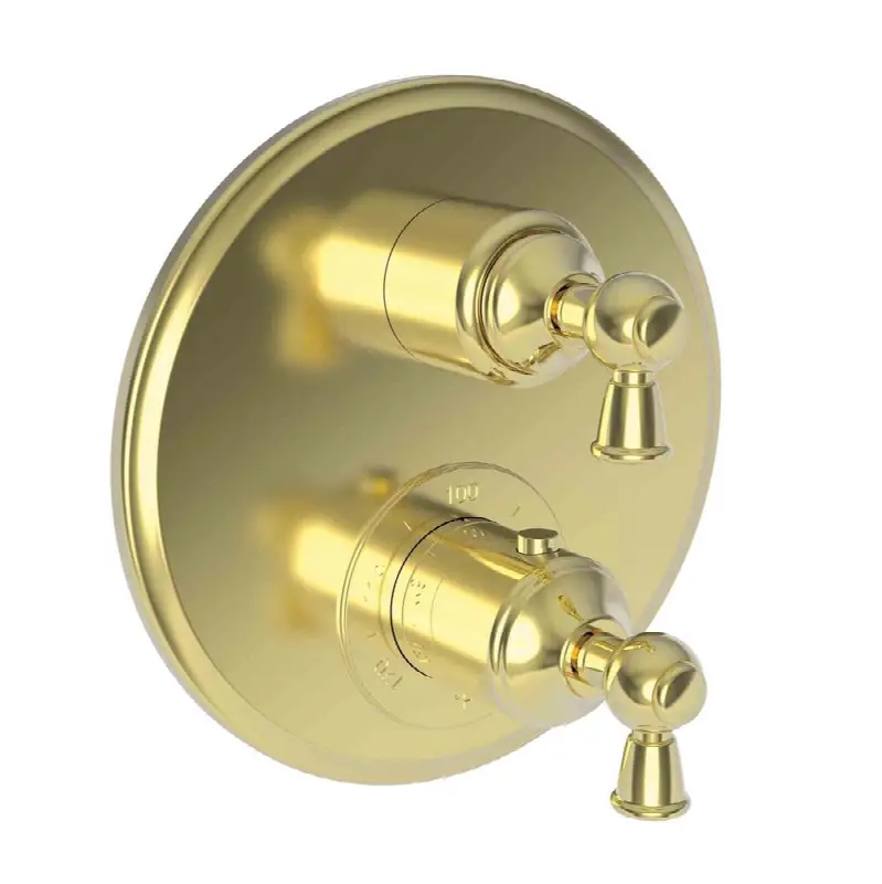 Aylesbury 1/2" Round Thermostatic Trim Plate with Handle
