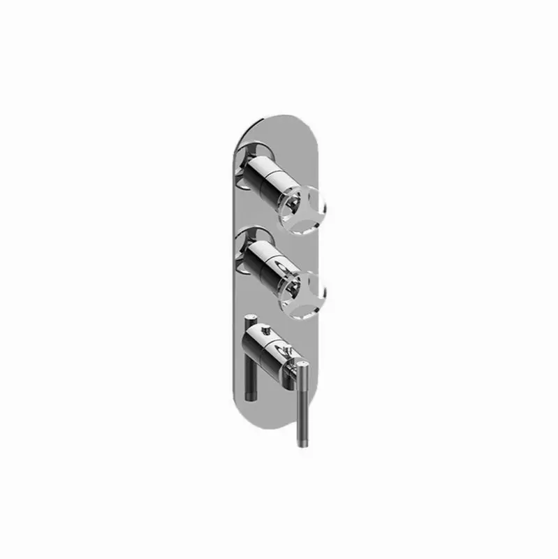 Harley Round M-Series Valve Trim with Three Handles
