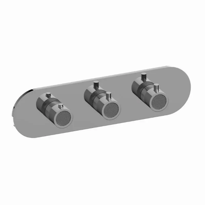 Cameo Round M-Series Valve Trim with Three Handles (Horizontal Orientation)