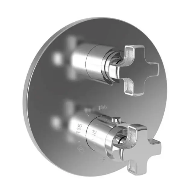 Griffey 1/2" Round Thermostatic Trim Plate with Handle