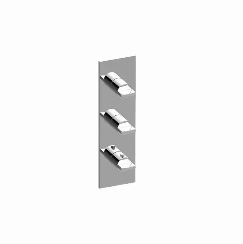 Sade/Targa Square M-Series Valve Trim with Three Handles