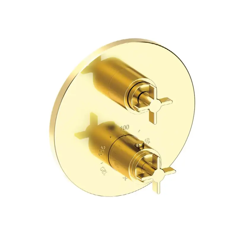 Tolmin® 1/2" Round Thermostatic Trim Plate with Handle