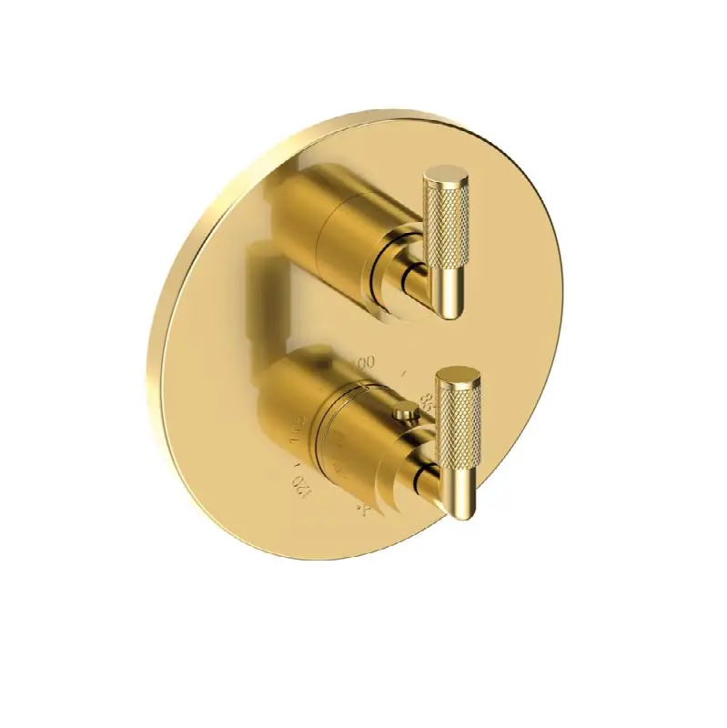 Kimbell 1/2" Round Thermostatic Trim Plate with Handle