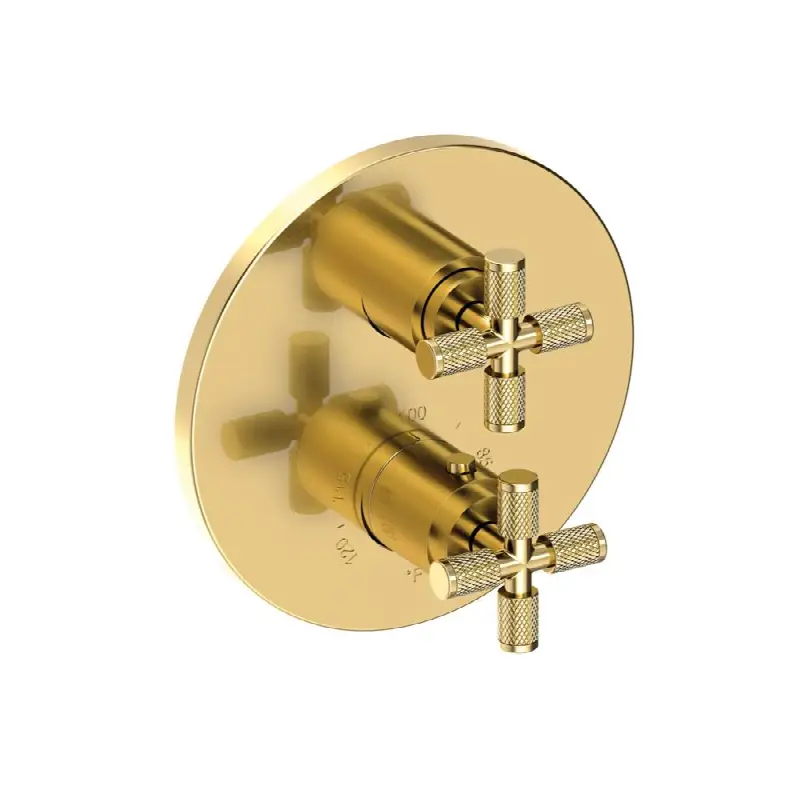 Kimbell 1/2" Round Thermostatic Trim Plate with Handle
