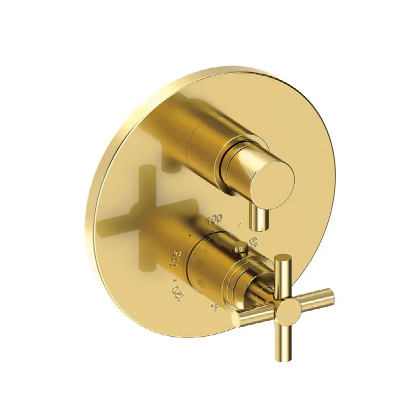 East Linear® 1/2" Round Thermostatic Trim Plate with Handle