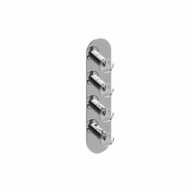 Harley Round M-Series Valve Trim with Four Handles