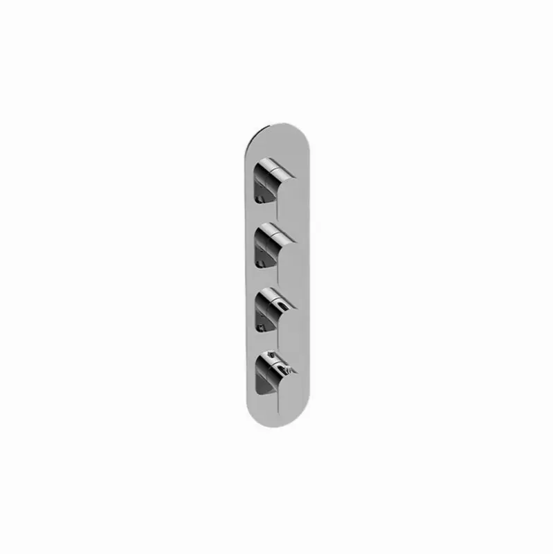 Sento Round M-Series Valve Trim with Four Handles