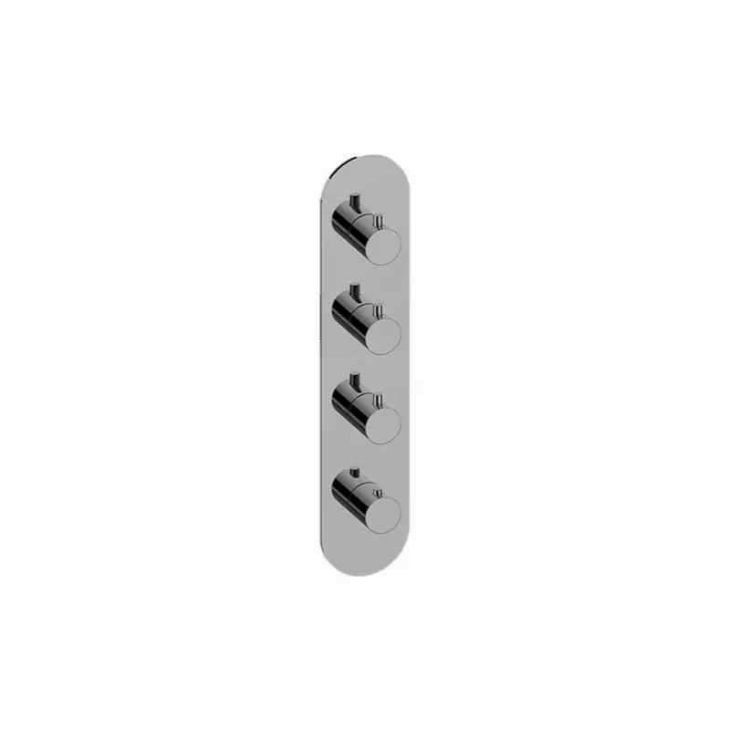 M.E. Round M-Series Valve Trim with Four Handles