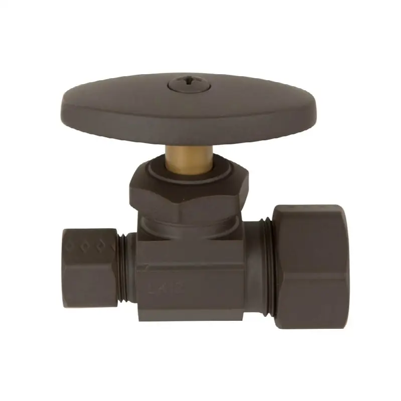 Brasstech Straight Valve, 1/2" Compression
