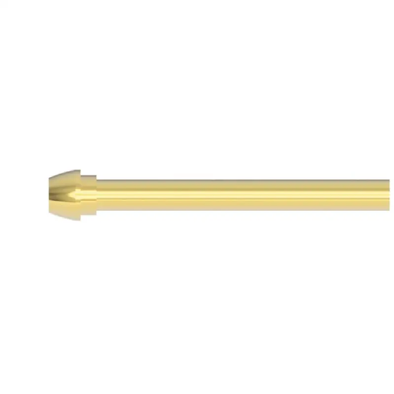Brasstech 3/8" x 20" Rigid Supply Tube, Bull nose